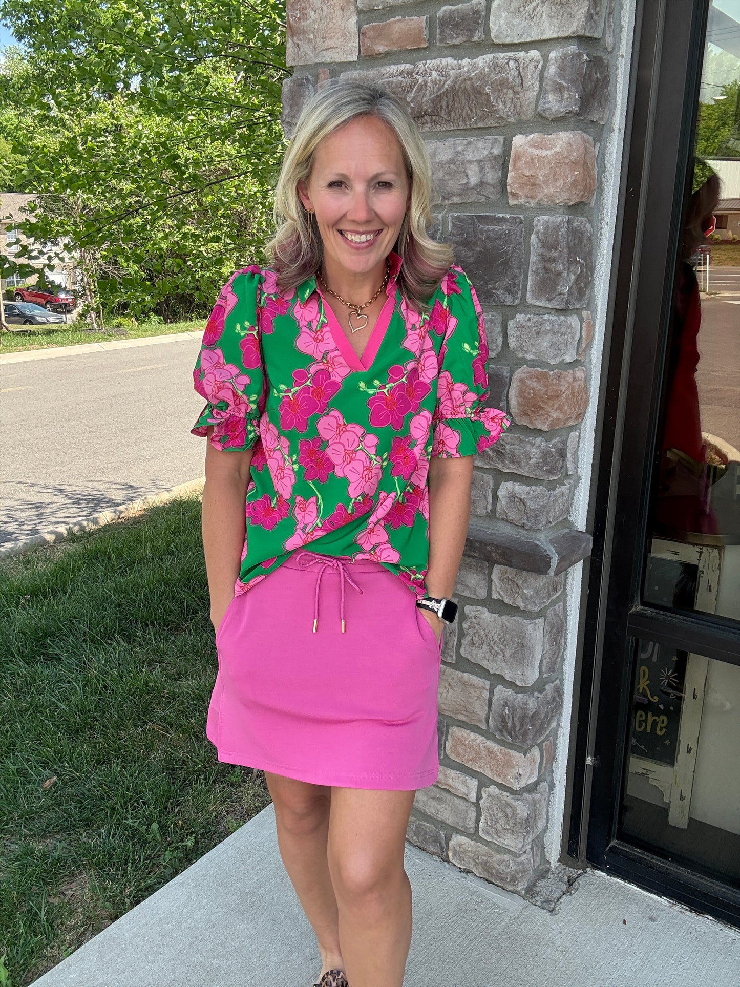 Pink Tide Skort