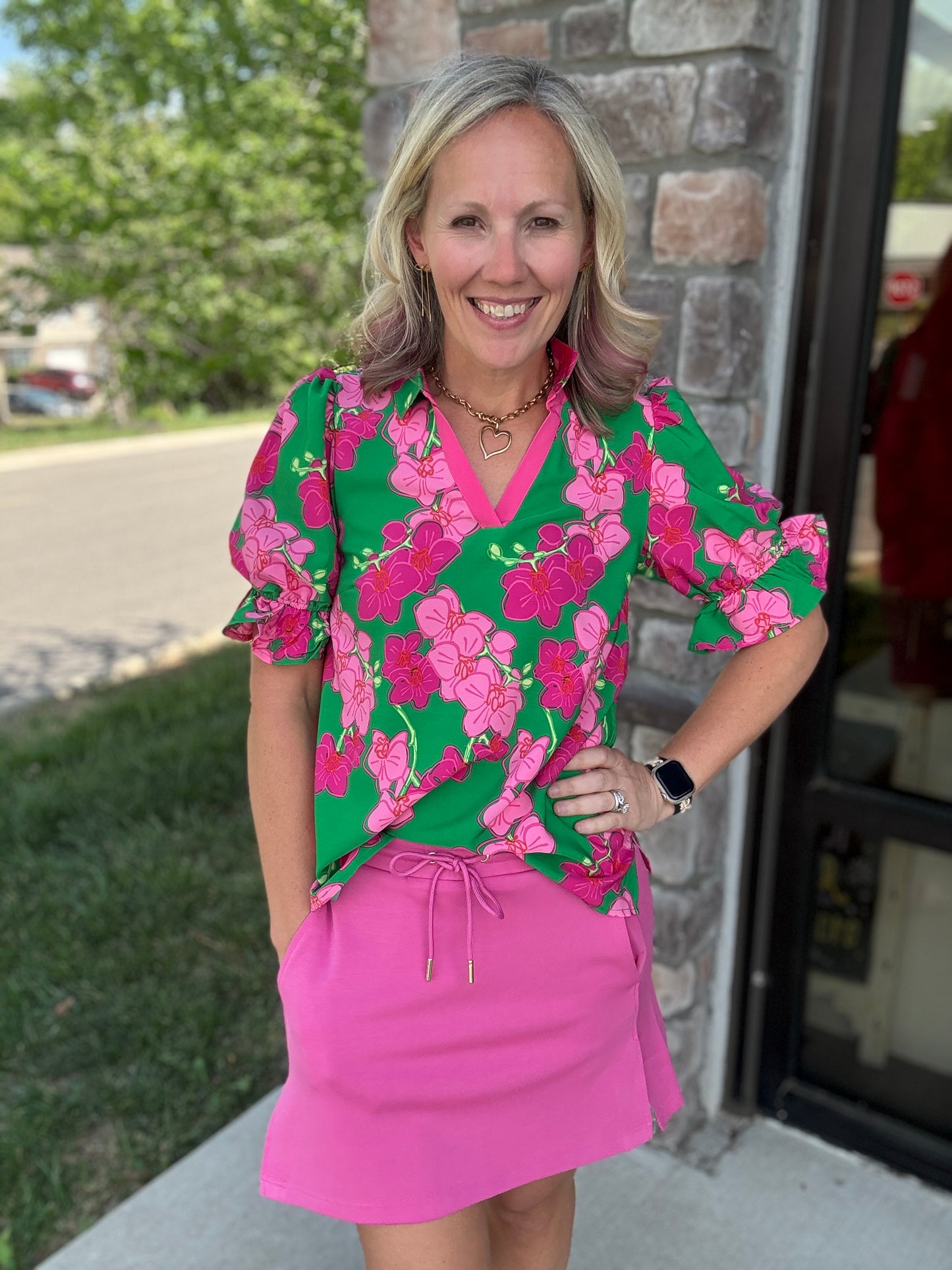 Pink Tide Skort
