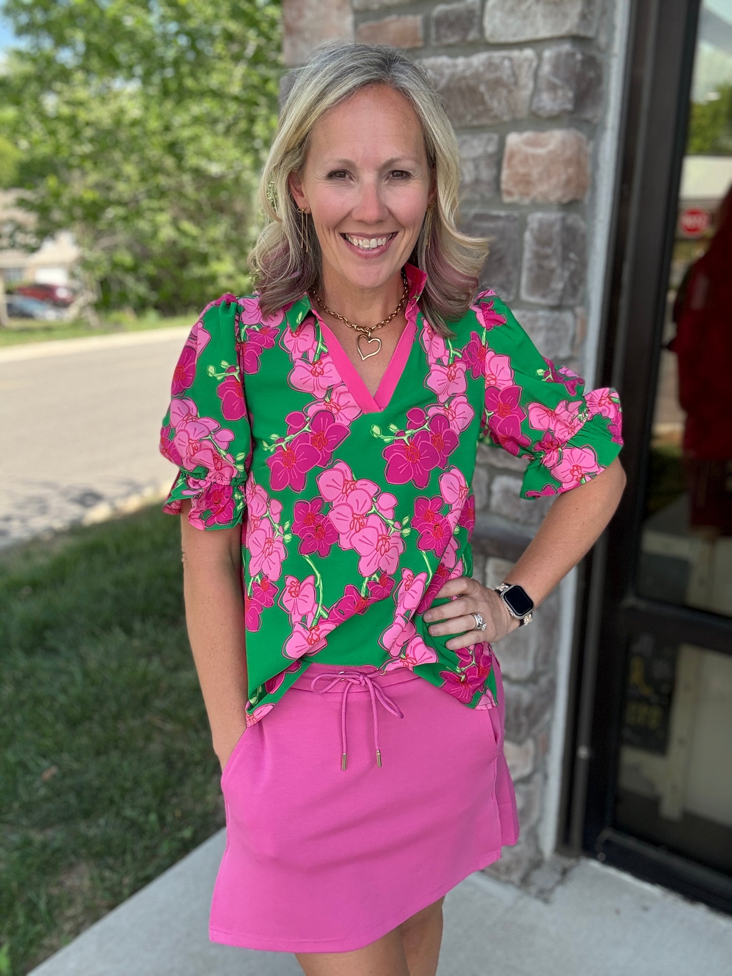 Pink Tide Skort
