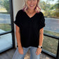 Easy Does it Top- Black