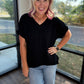 Easy Does it Top- Black