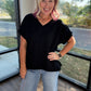 Easy Does it Top- Black