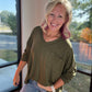 Fall Favorite Pocket Tee- Olive