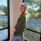 Fall Favorite Pocket Tee- Olive
