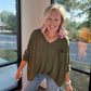 Fall Favorite Pocket Tee- Olive