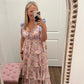 Lavender Petals Maxi Dress