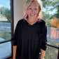 Fall Favorite Pocket Tee- Black