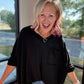 Fall Favorite Pocket Tee- Black