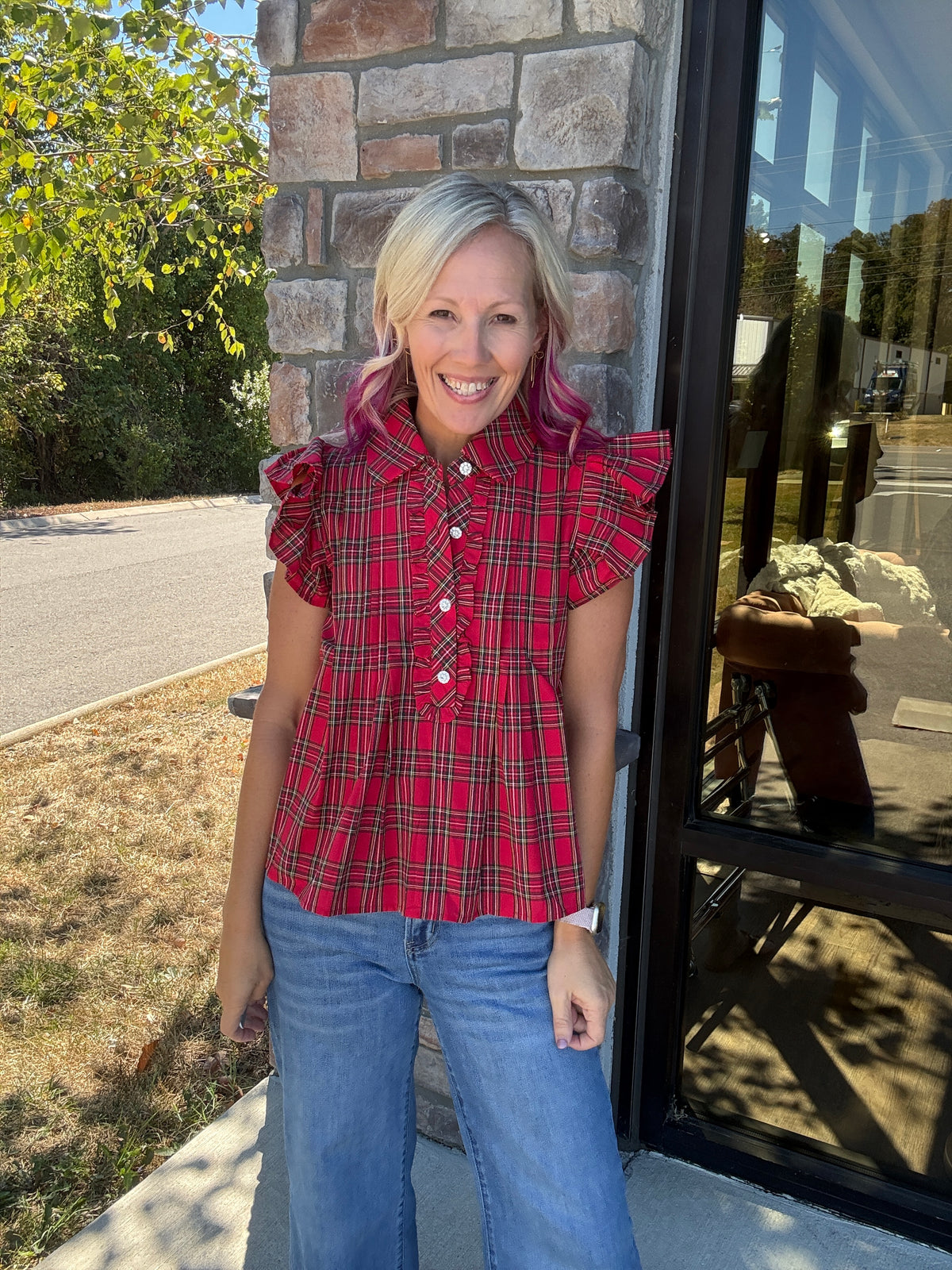 All Dressed Up Top- Red