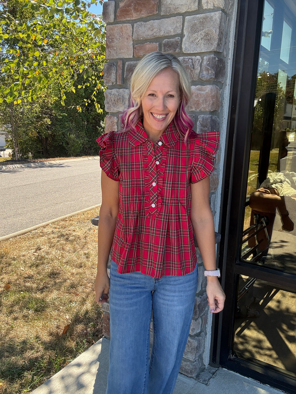 All Dressed Up Top- Red