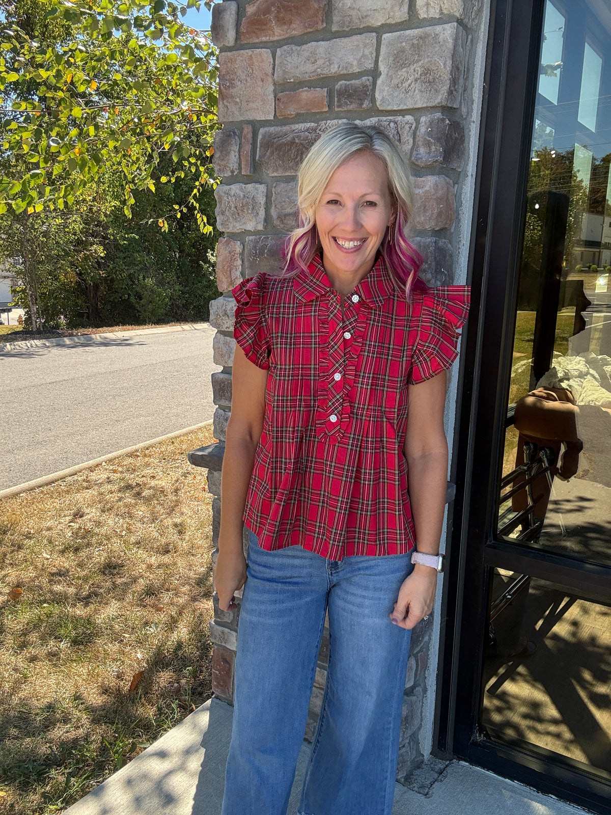 All Dressed Up Top- Red