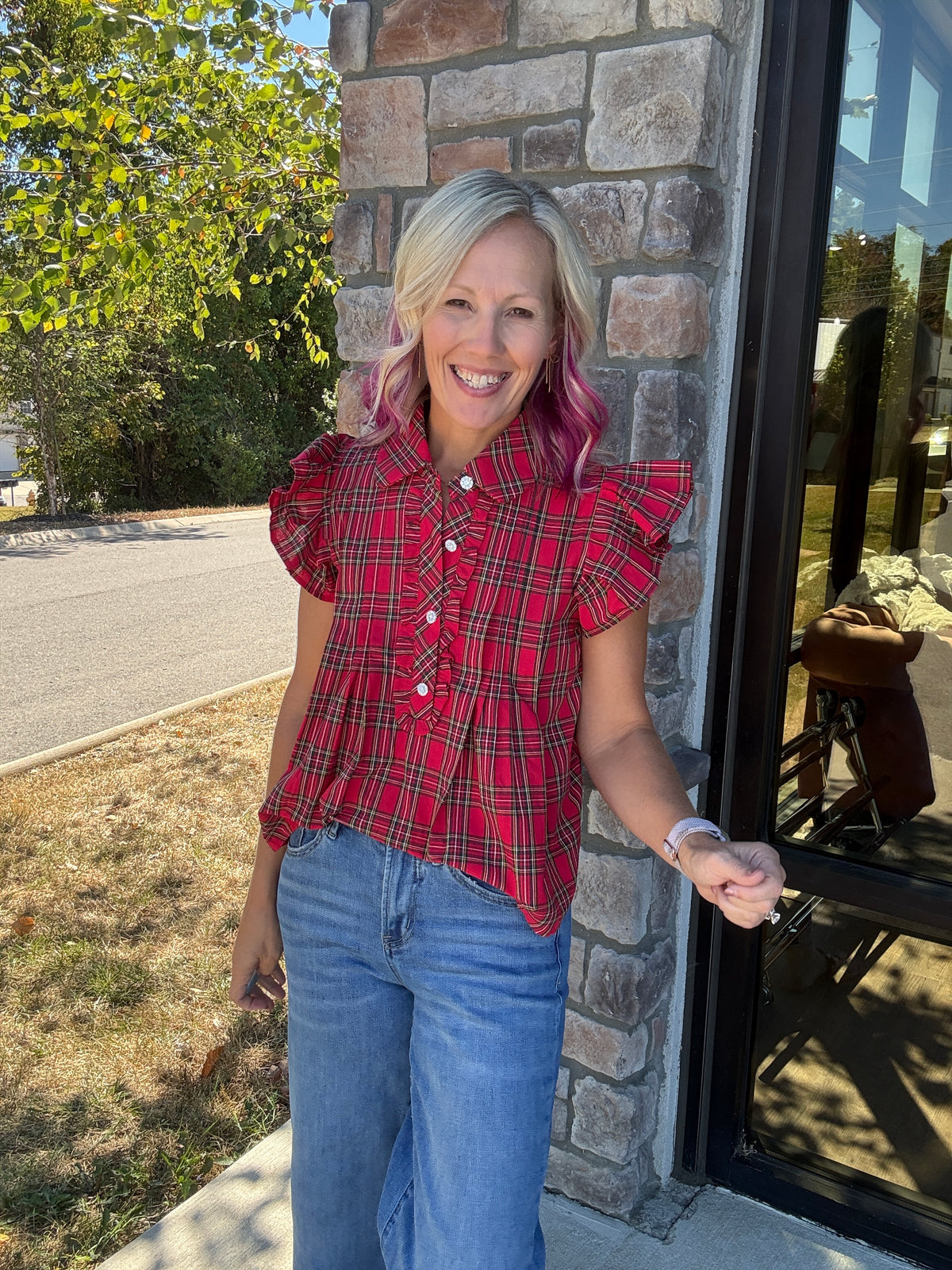 All Dressed Up Top- Red