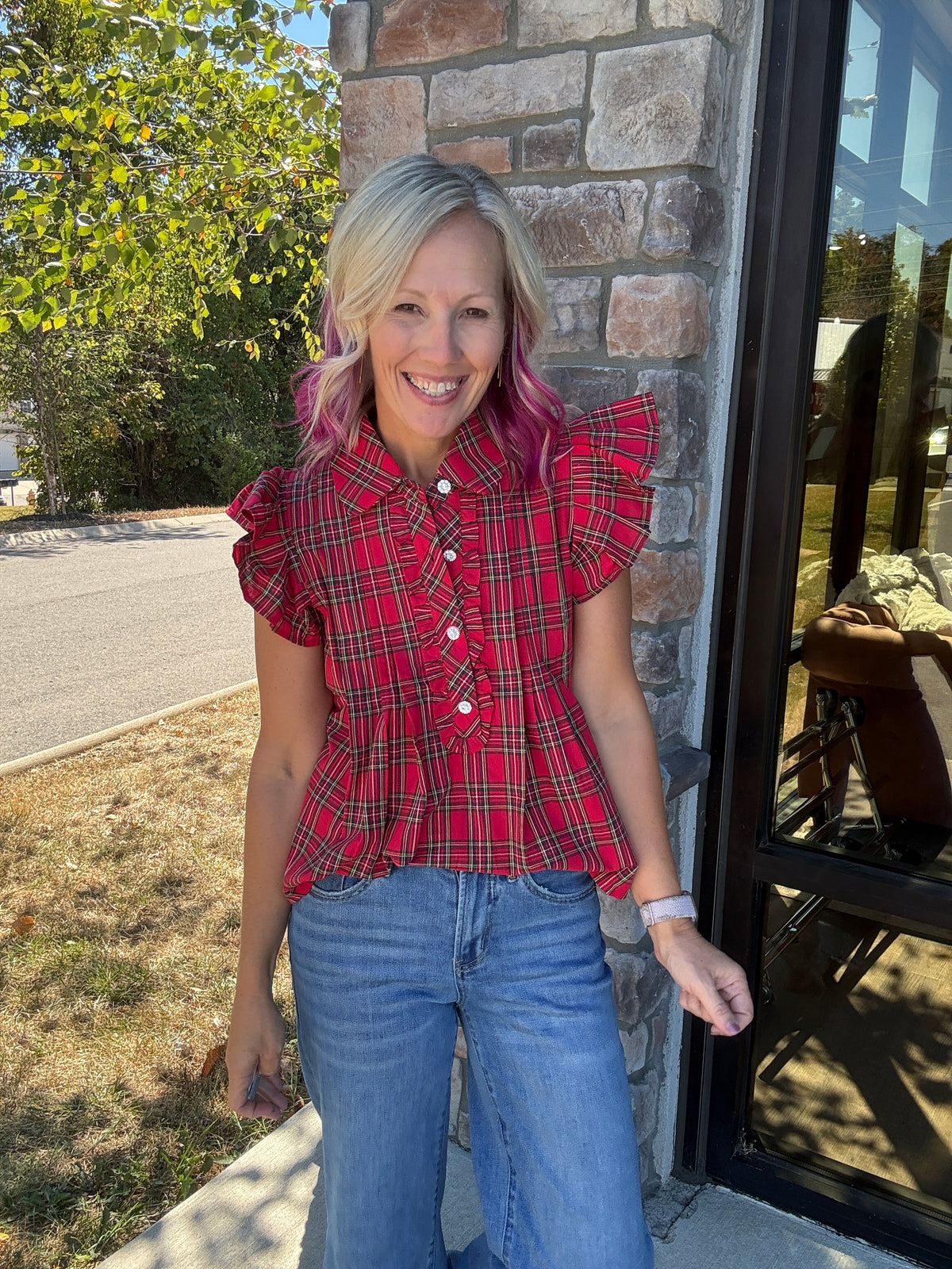 All Dressed Up Top- Red