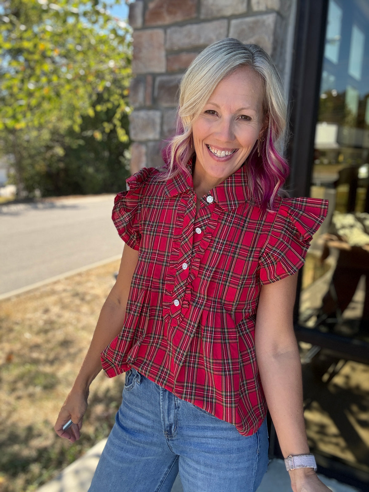 All Dressed Up Top- Red