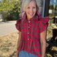 All Dressed Up Top- Red
