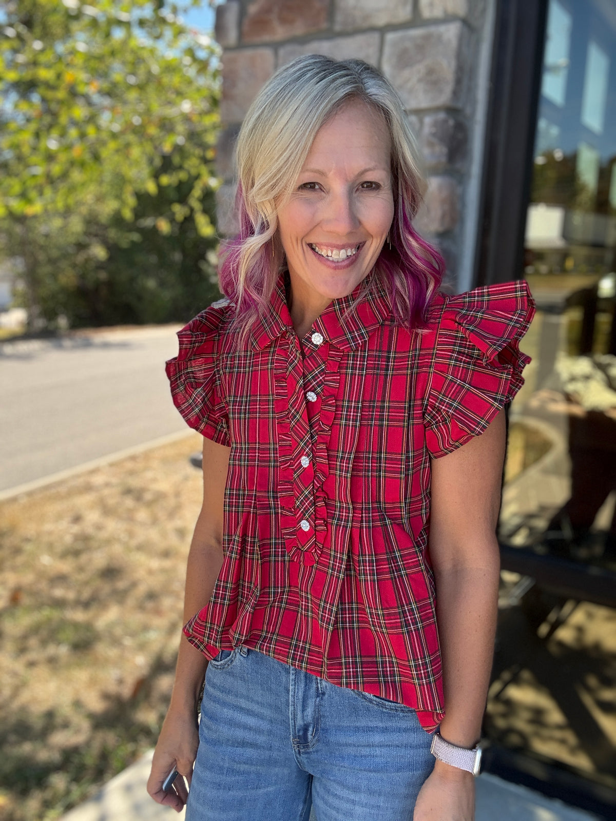 All Dressed Up Top- Red