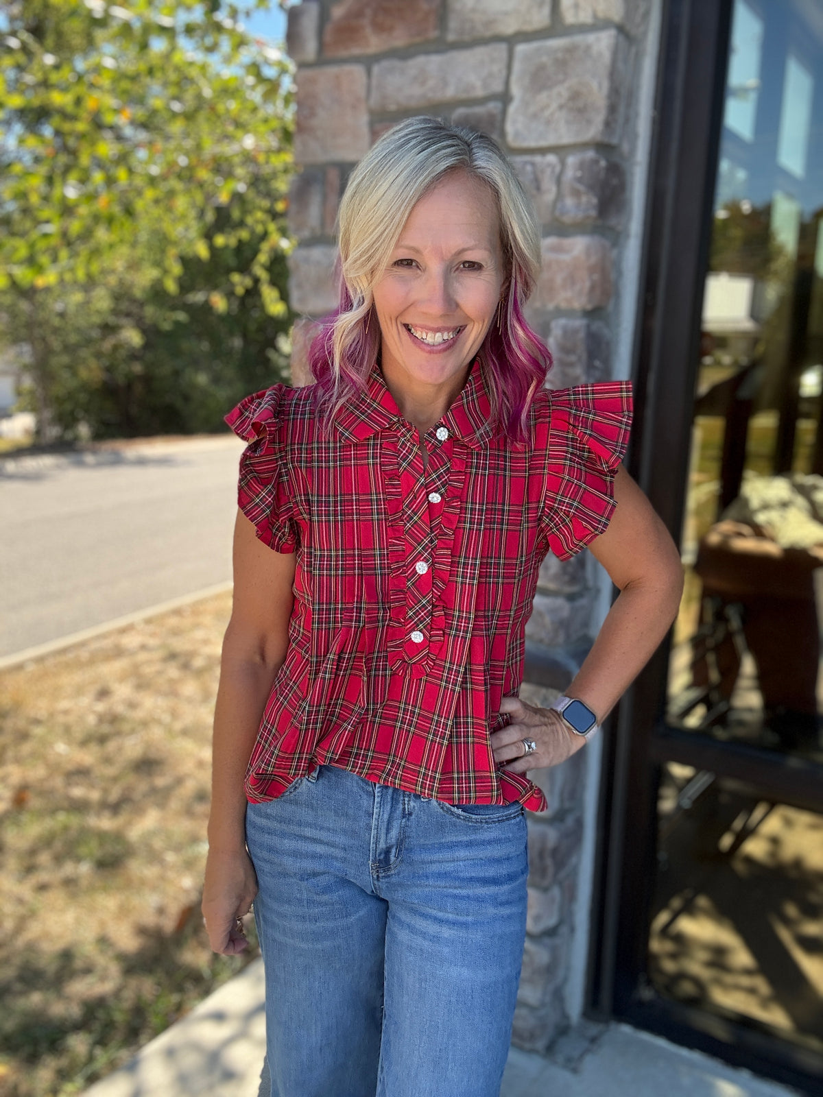 All Dressed Up Top- Red