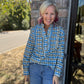 Ruffled in Plaid Top