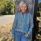 Ruffled in Plaid Top