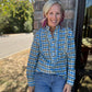 Ruffled in Plaid Top