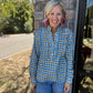 Ruffled in Plaid Top
