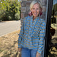 Ruffled in Plaid Top