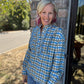 Ruffled in Plaid Top