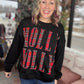 Plaid Holly Jolly Sweatshirt