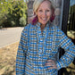 Ruffled in Plaid Top
