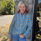 Ruffled in Plaid Top