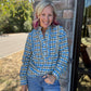 Ruffled in Plaid Top