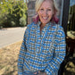 Ruffled in Plaid Top