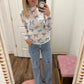 Bow Mesh Top- Blue