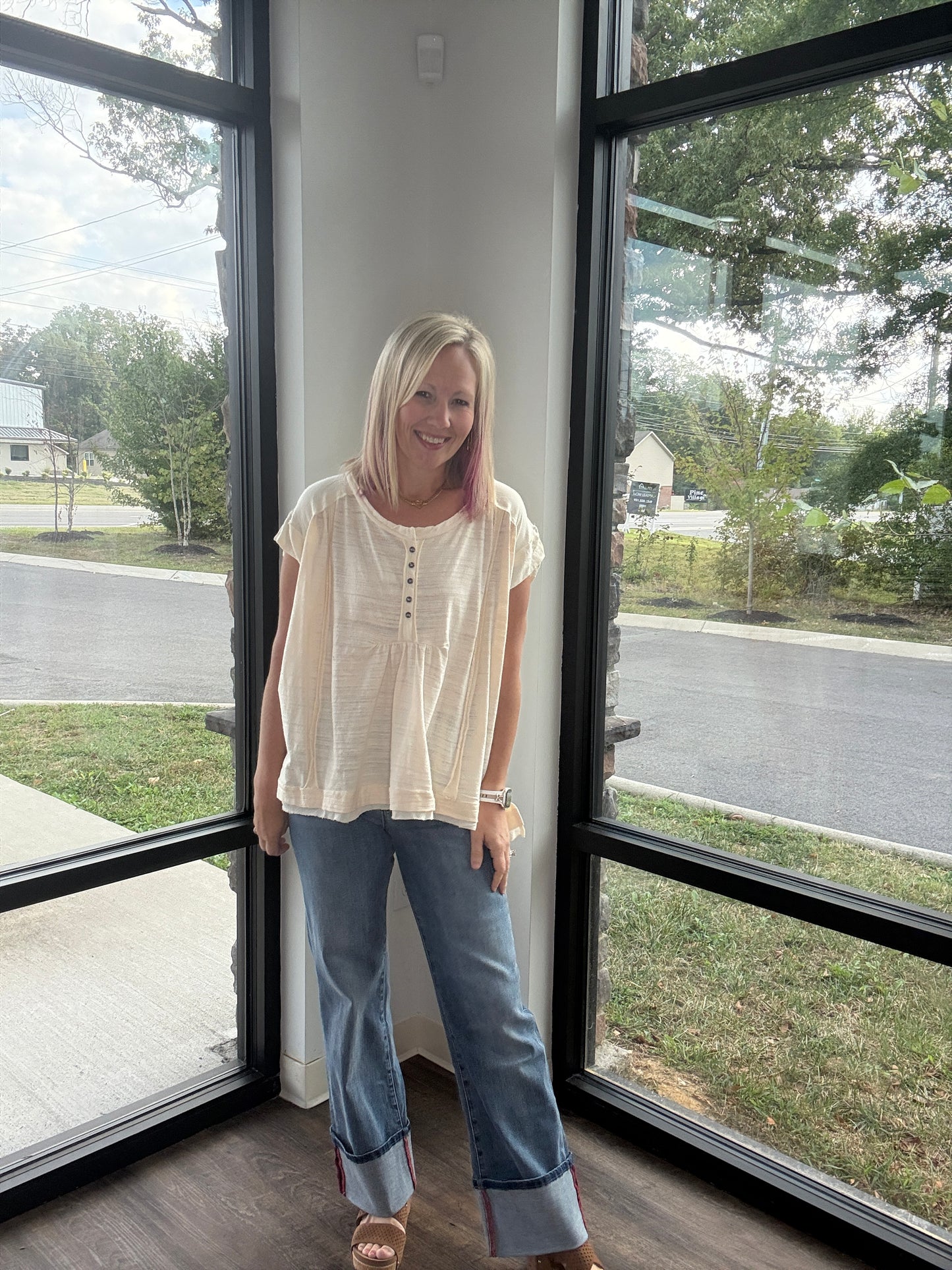 The Willow Top- Cream