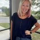 The Willow Top- Navy