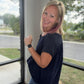 The Willow Top- Navy