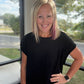 Breezy Back Tee- Black