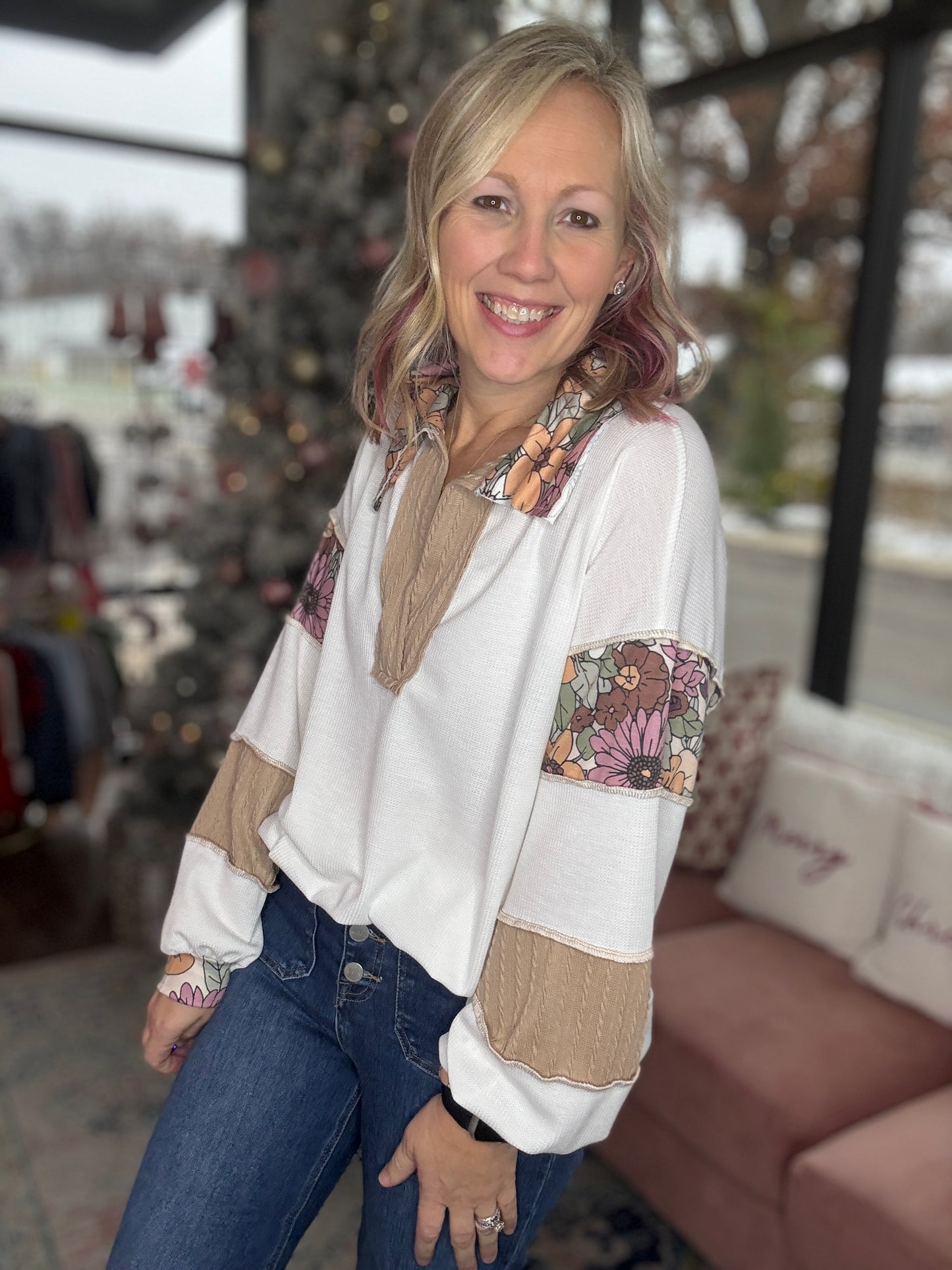 Boho Floral Top