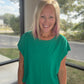 Breezy Back Tee- Green