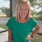 Breezy Back Tee- Green