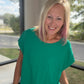 Breezy Back Tee- Green
