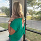 Breezy Back Tee- Green