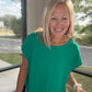 Breezy Back Tee- Green