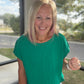 Breezy Back Tee- Green