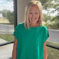 Breezy Back Tee- Green