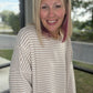 Cappuccino Striped Top