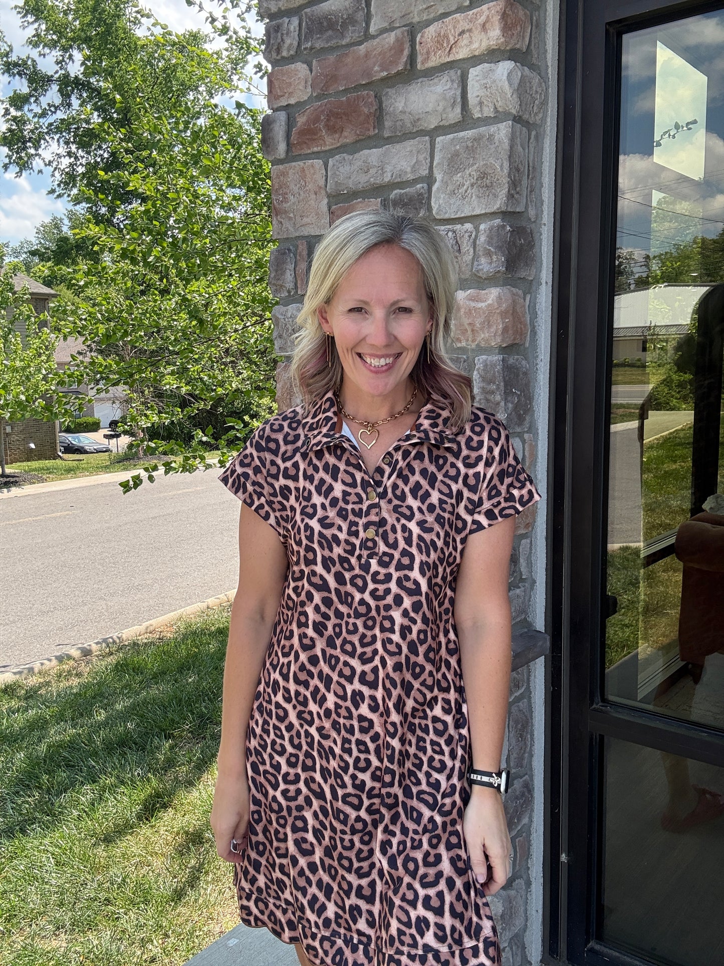 Spotted Scallop Dress