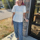 Pretty Little Basic Top- Cream