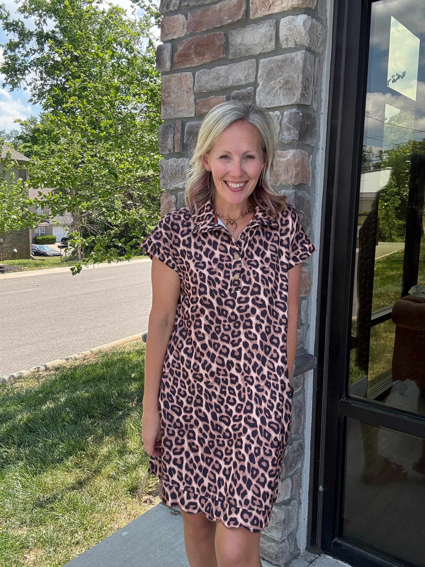Spotted Scallop Dress