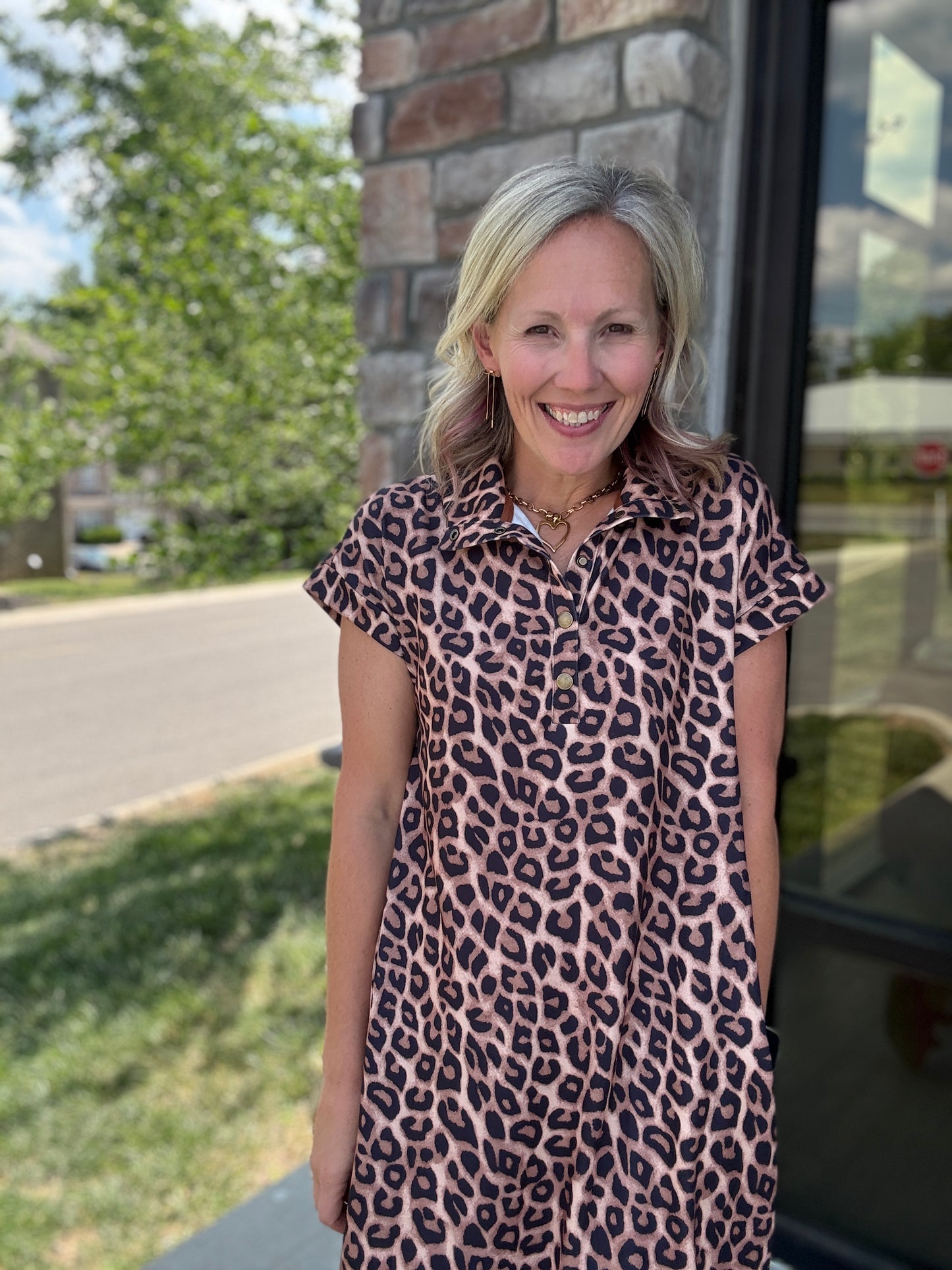 Spotted Scallop Dress